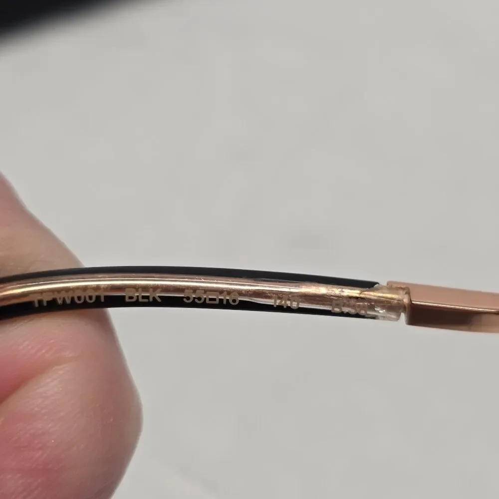 Ted Baker London TFW001 BLK 55-16-140 Women's Eyeglass Frames Black Gold